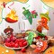 36-Piece Chili Cook-Off Party Decoration Set with Mexican Fiesta Pepper Hanging Swirls and Cutouts, Red Pepper Décor for Taco Parties, Western-Themed Events, Birthdays, and Table Centerpieces